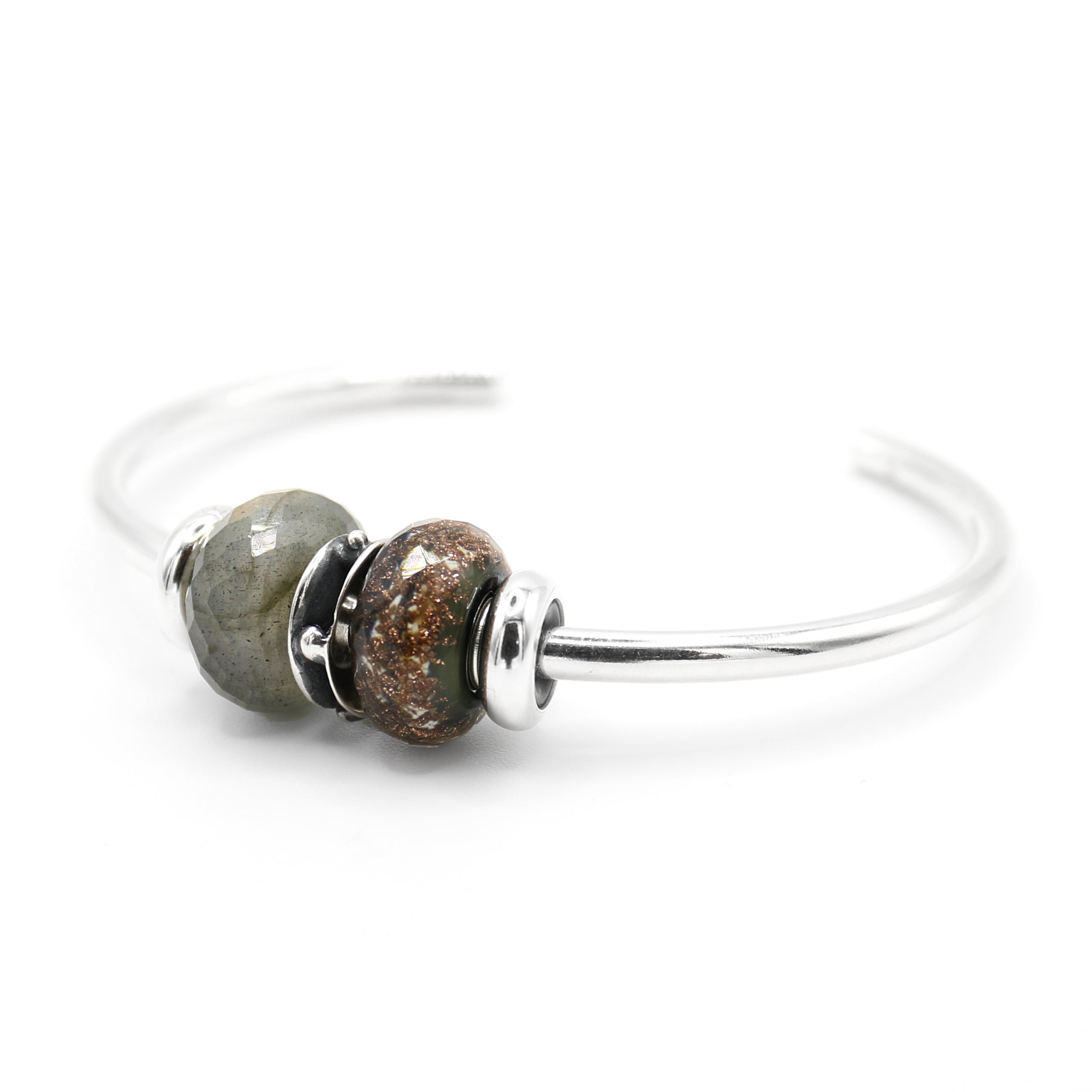 Treasure Jewels Let God Bangle - Silver main image 0