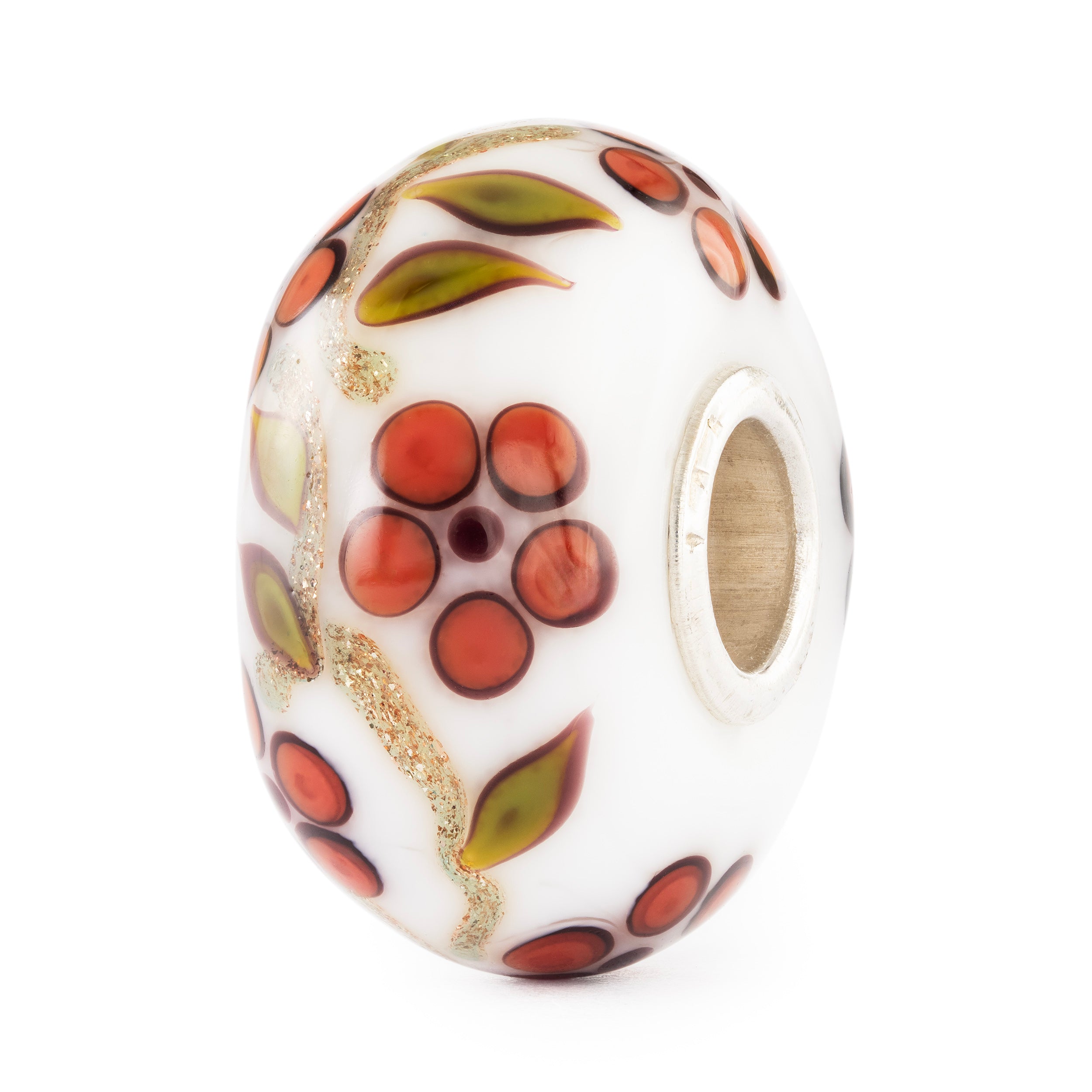 ご予約品　trollbeads 3点　レッド　ホワイト系 TGLBE-20467BlossomWhispersa.