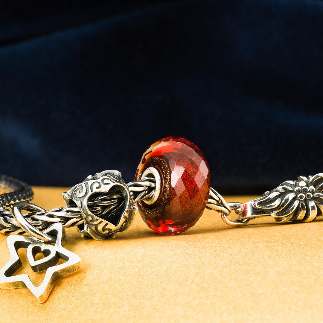 Heart in Star Tassel Bead