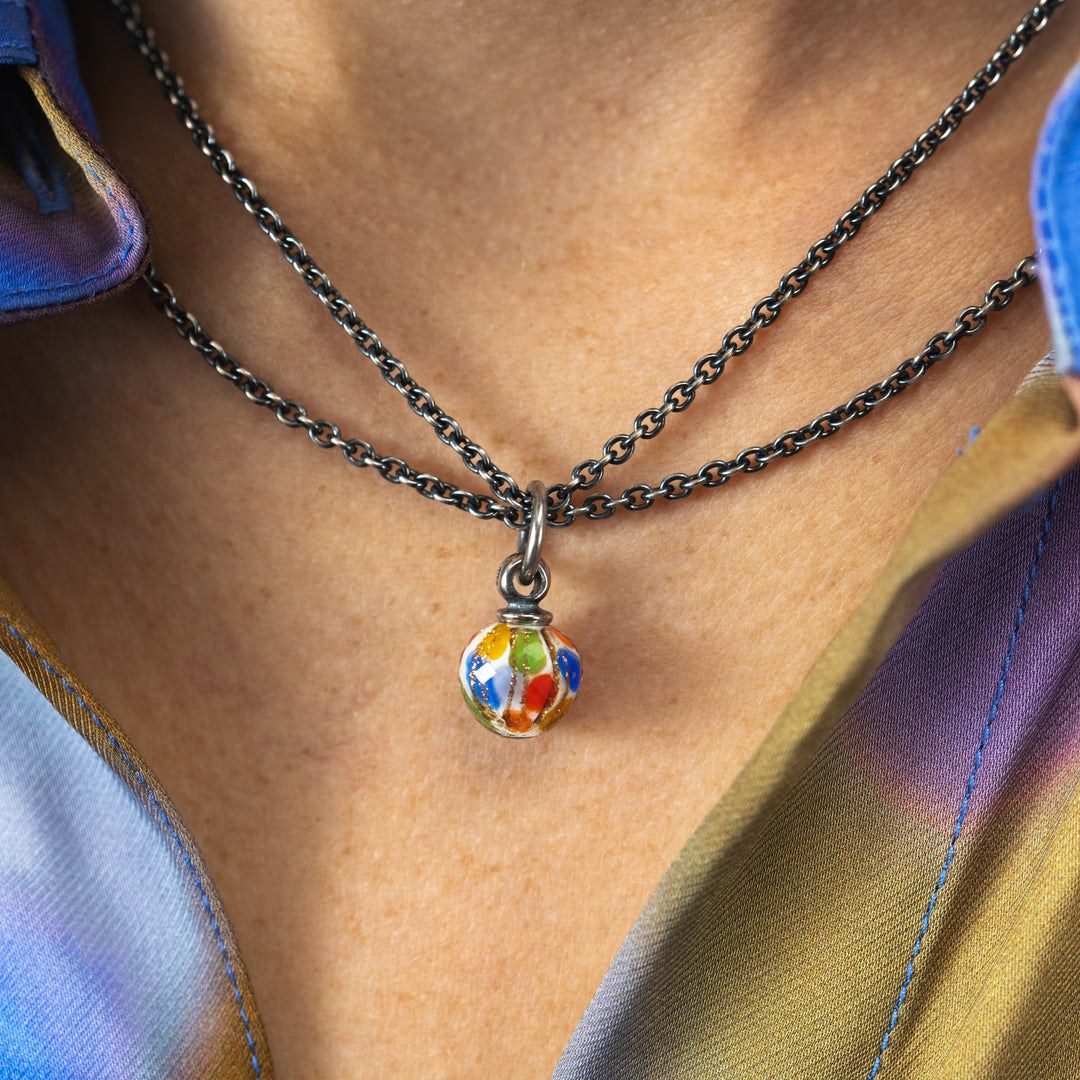 Midnight Confetti Tassel Bead