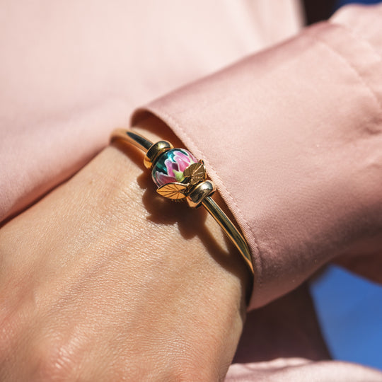 Lily’s Cradle, Gold Plated Bead