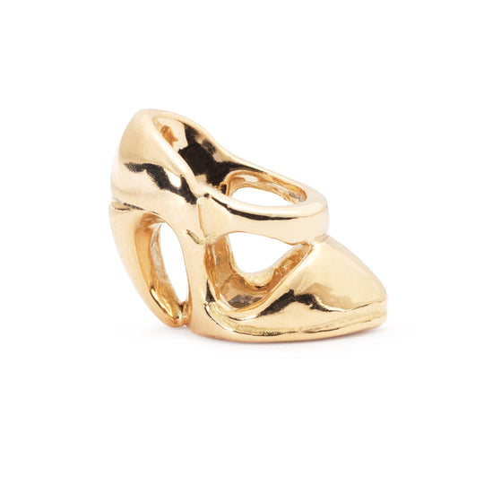 High Heel, Gold Bead by Trollbeads. Classic Beads.