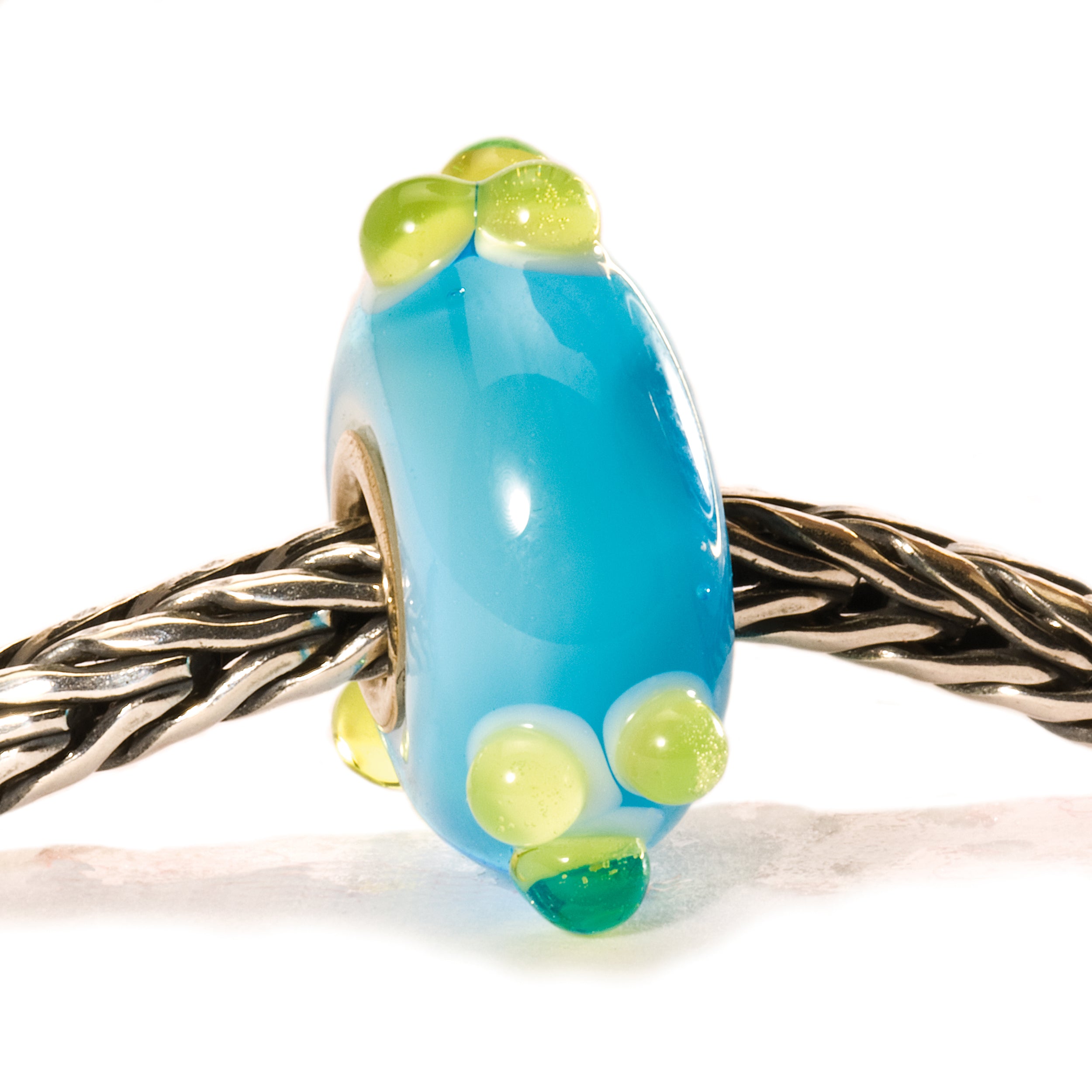 Turquoise/Green Spring Bud Bead