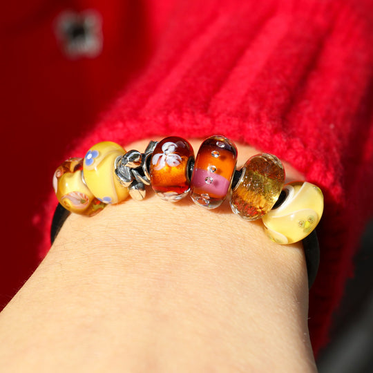 Amber Flower Bead Kit