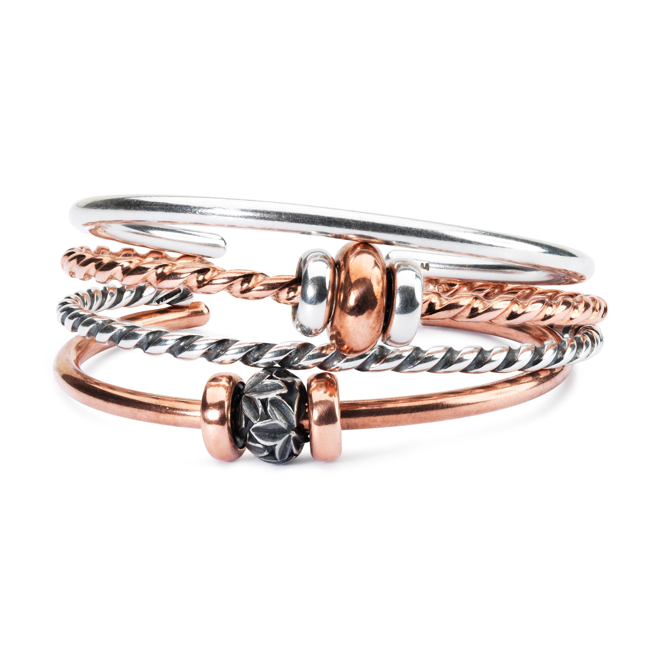 Twisted Silver Bangle – Trollbeads UK