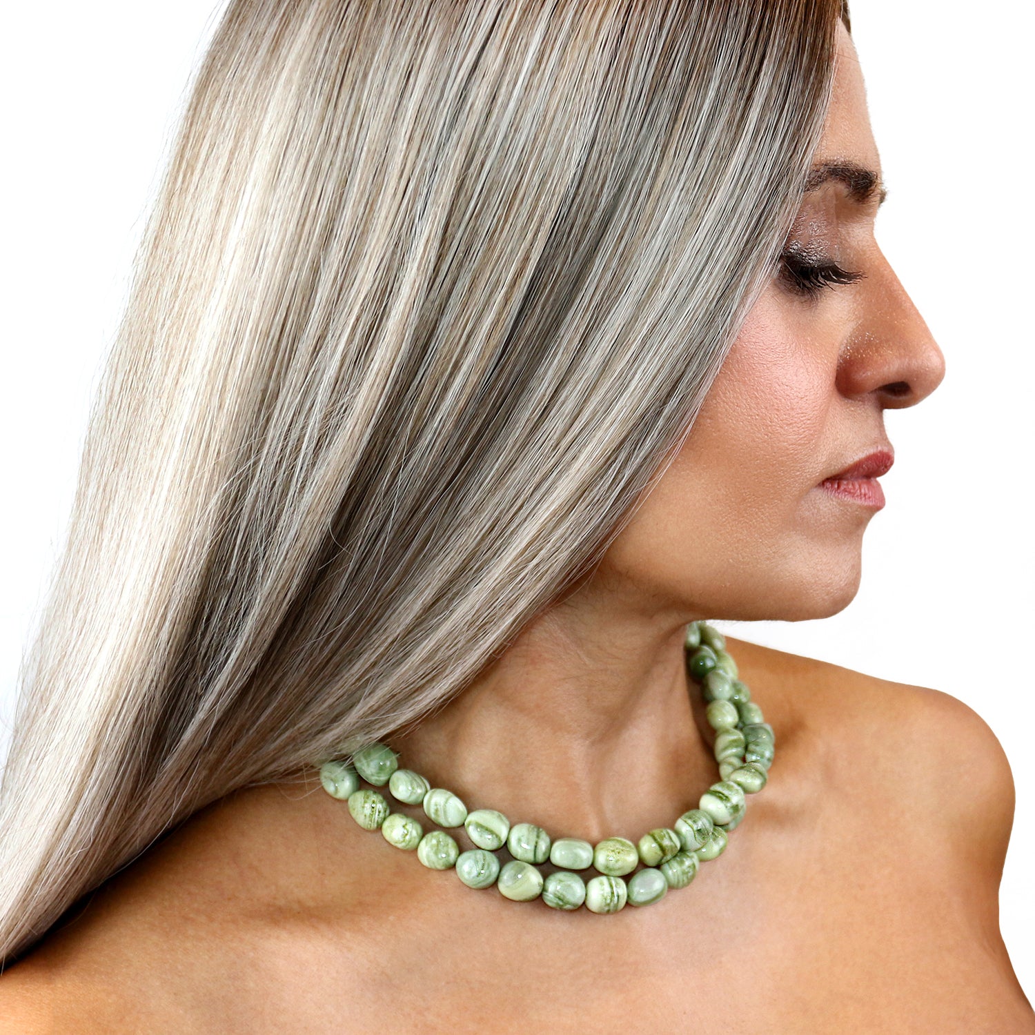 Clarity Gemstone Beaded Necklace | Trollbeads UK