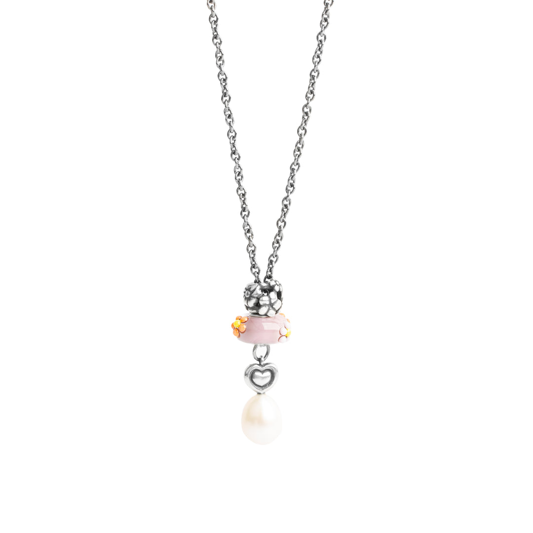 Heart Necklace with Pearl