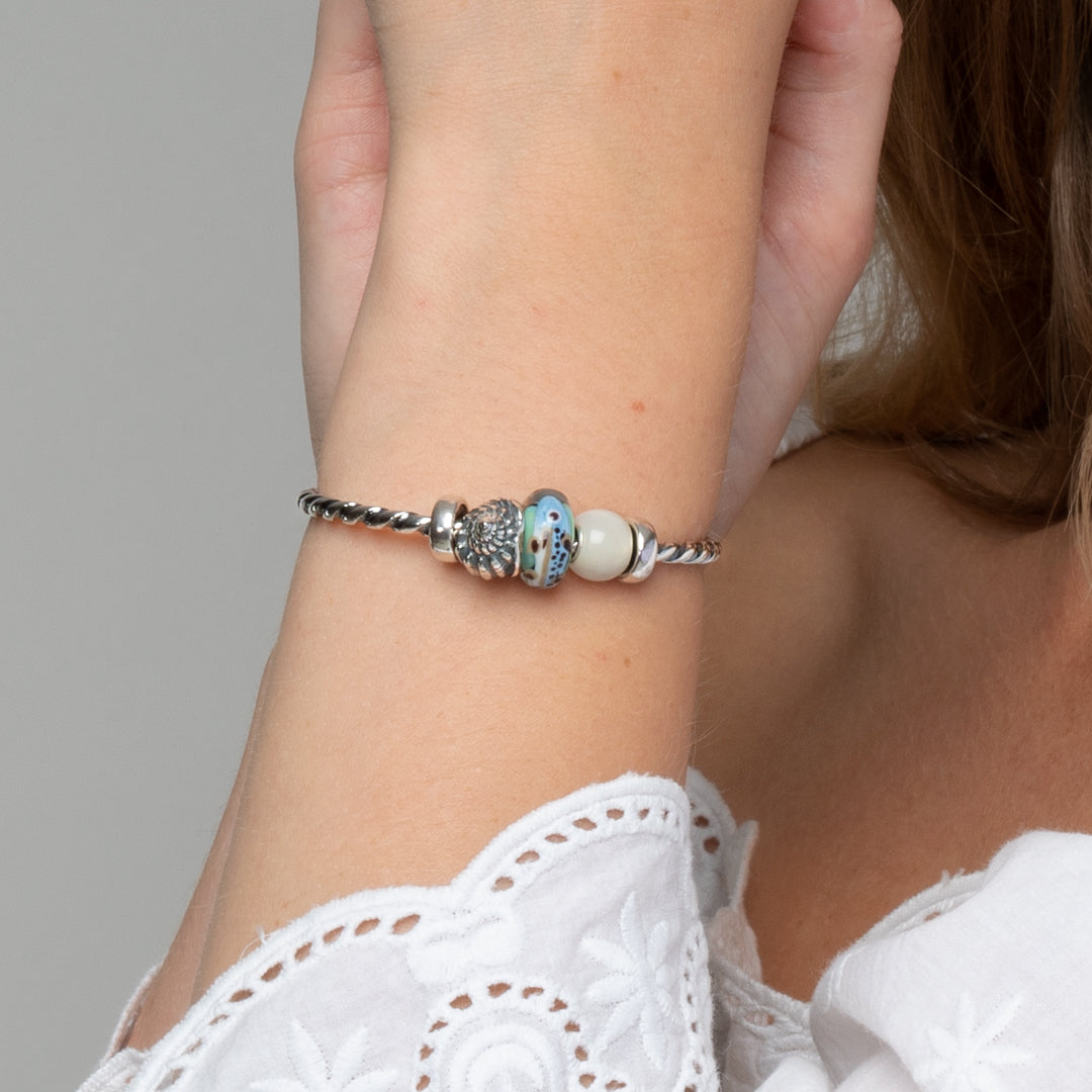 Twisted Silver Bangle – Trollbeads UK