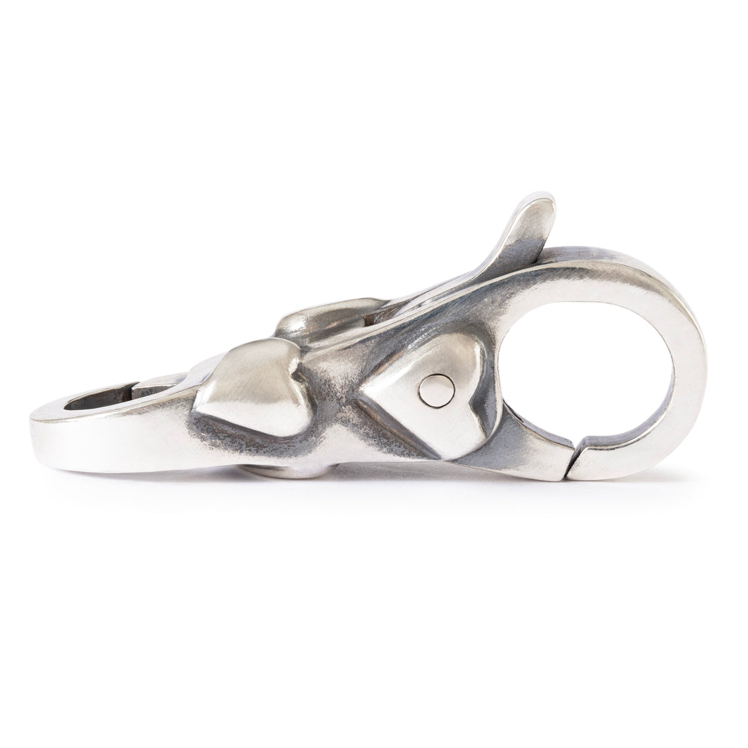 Sterling Silver Bracelet with Guardian Heart Clasp