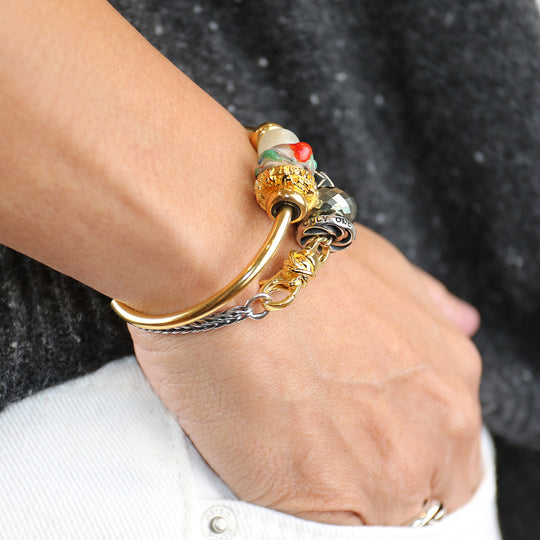 Lucky Knot Bracelet, Gold Plated