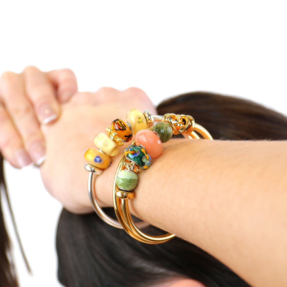 Heart to Heart, Gold Plated Bead