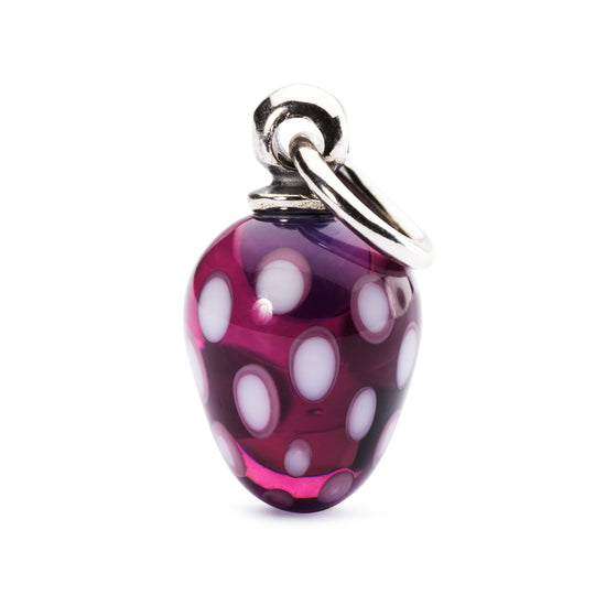 Festive White Dot Tassel Bead