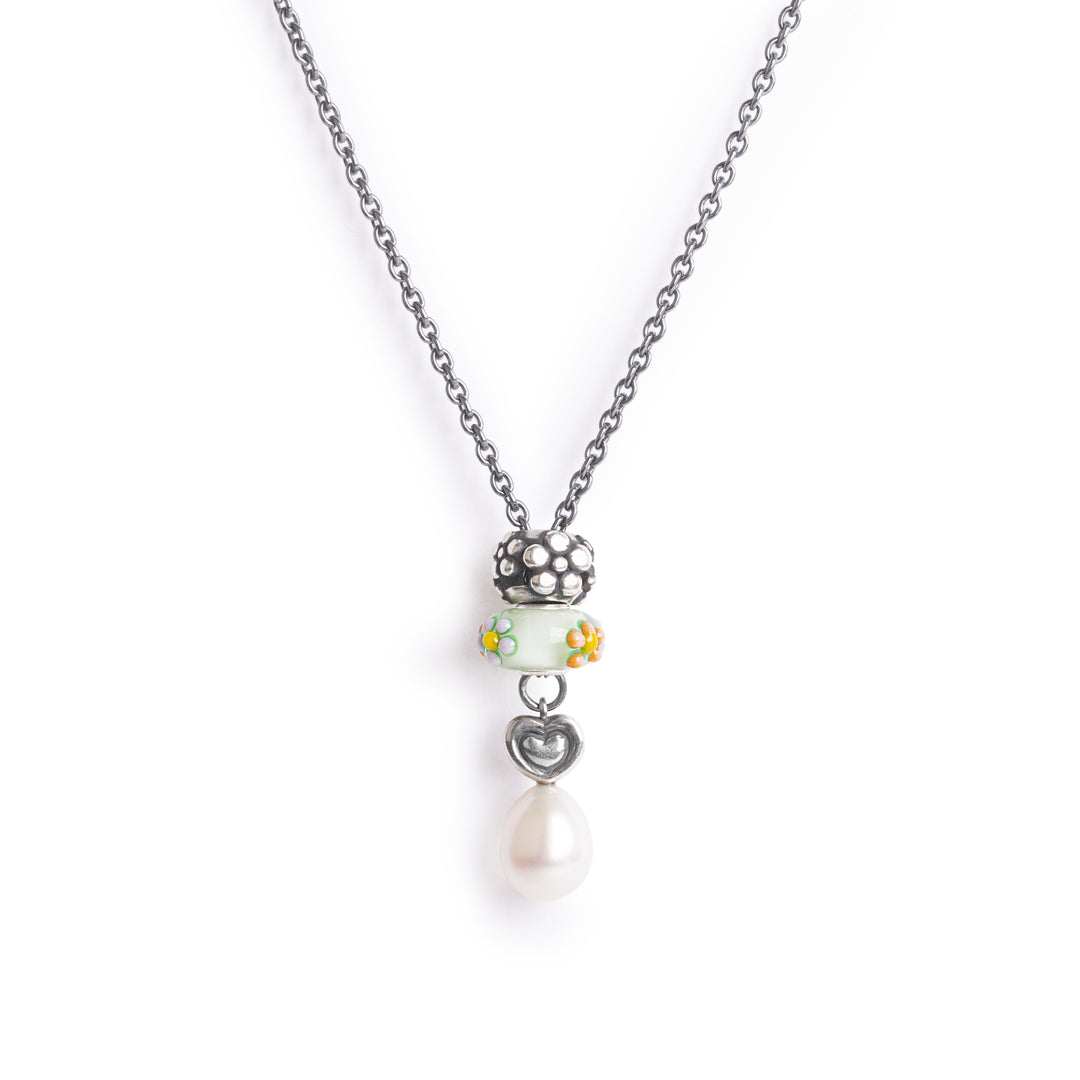 Heart Necklace with Pearl