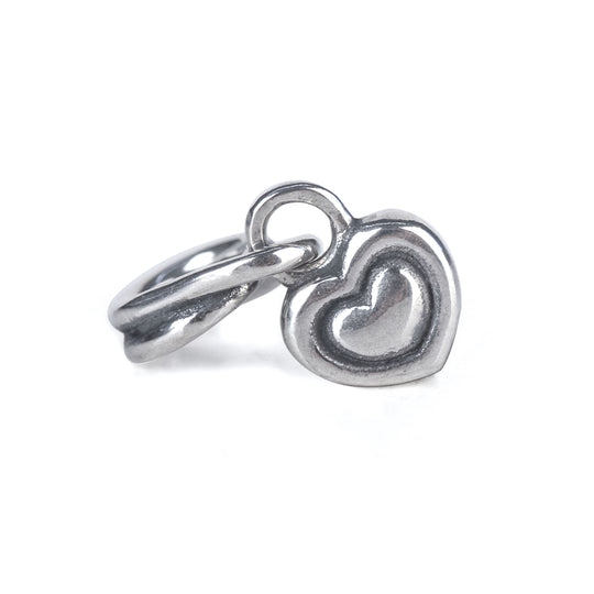 Heart within a Heart Tassel Bead