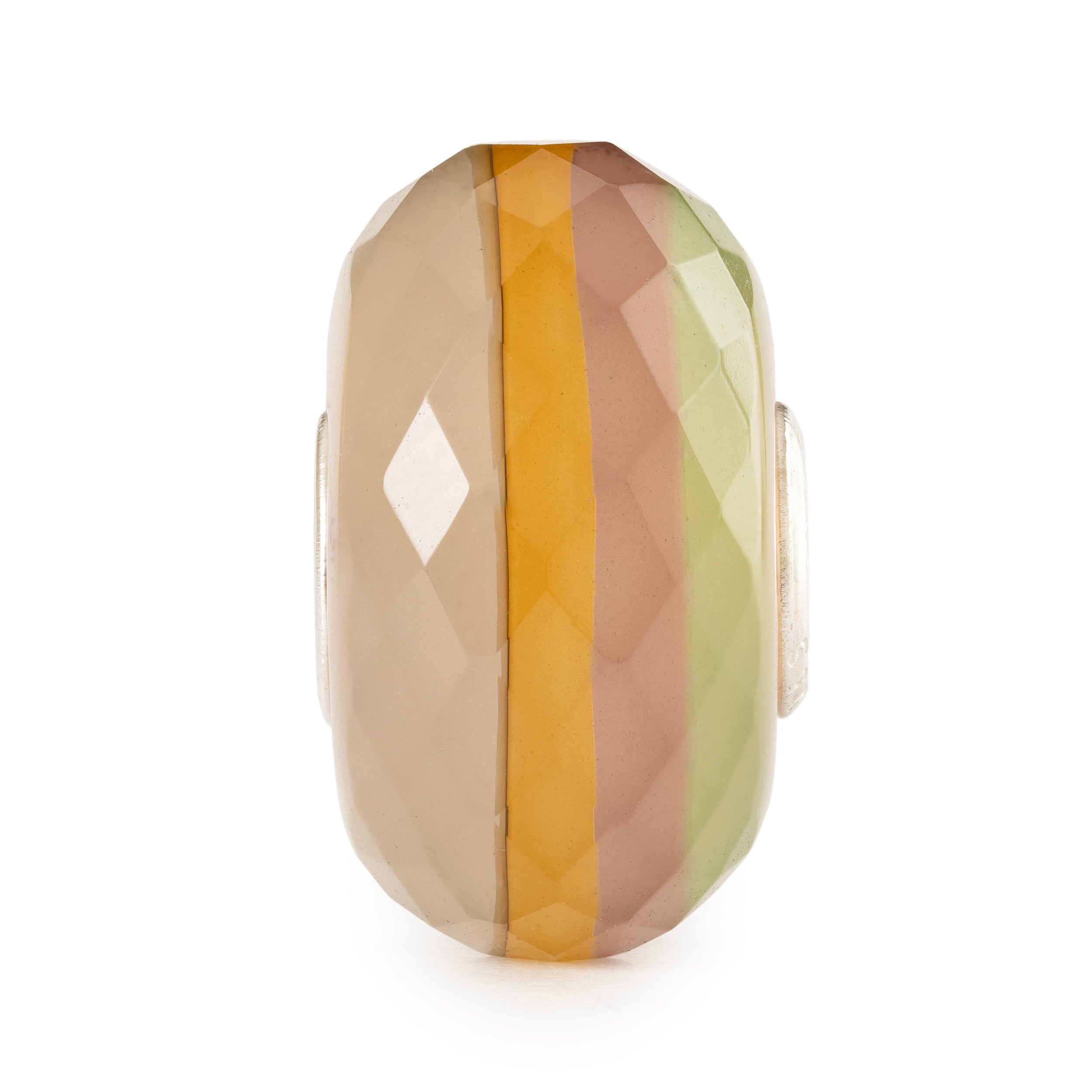 【8／１ご予約品】　trollbeads ２点ラインウィズゴールド　天然石 Hazel Waterstone Glass Bead | Trollbeads UK