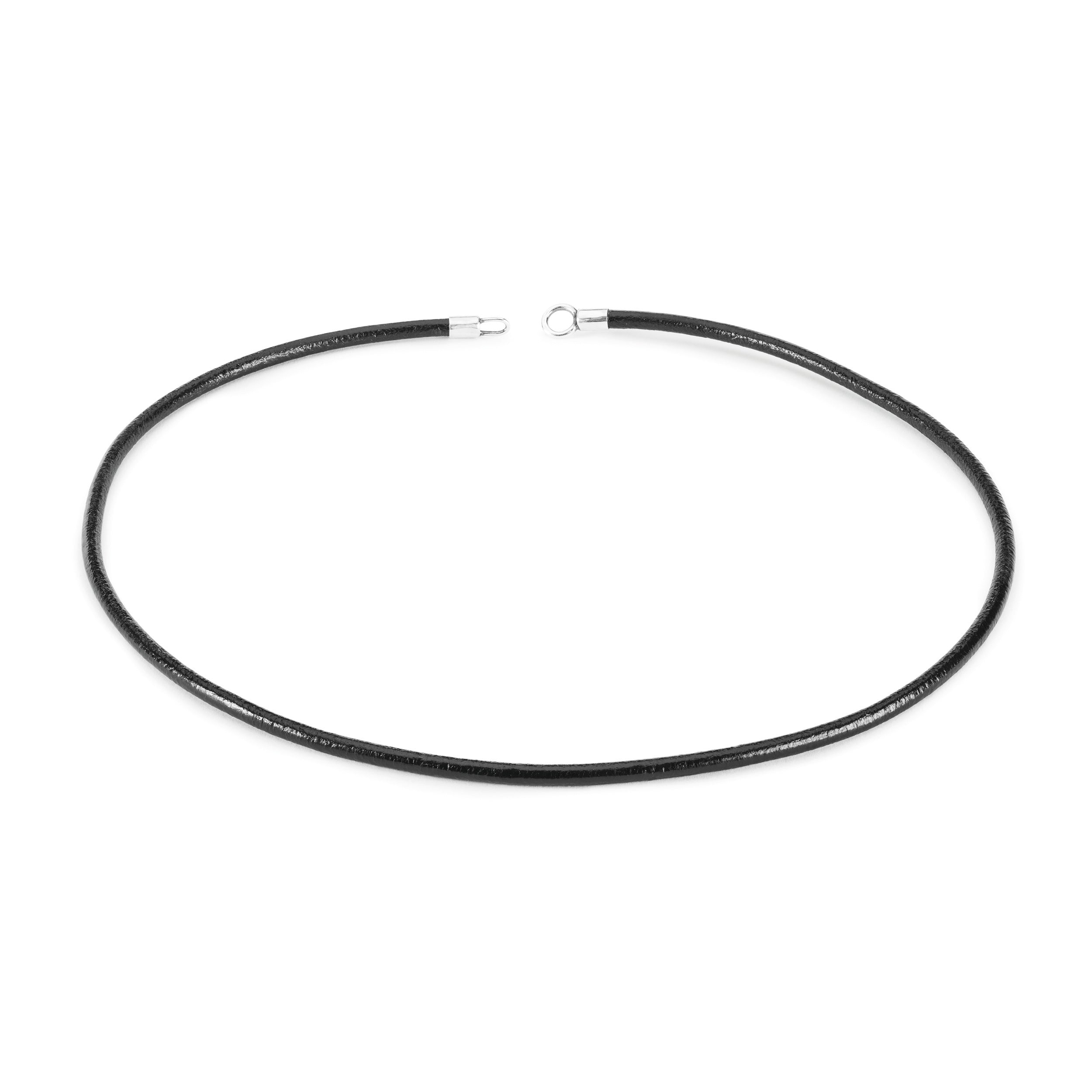 Leather Necklace, Black – Trollbeads UK