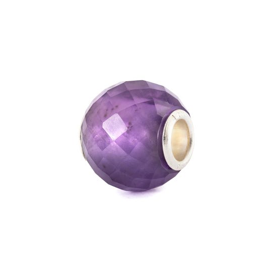 Round Amethyst Facet Bead
