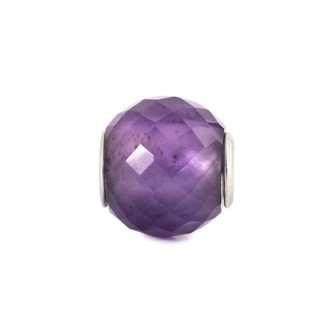 Round Amethyst Facet Bead