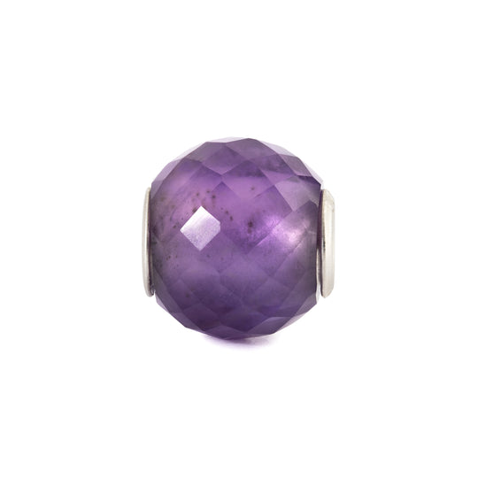 Round Amethyst Facet Bead