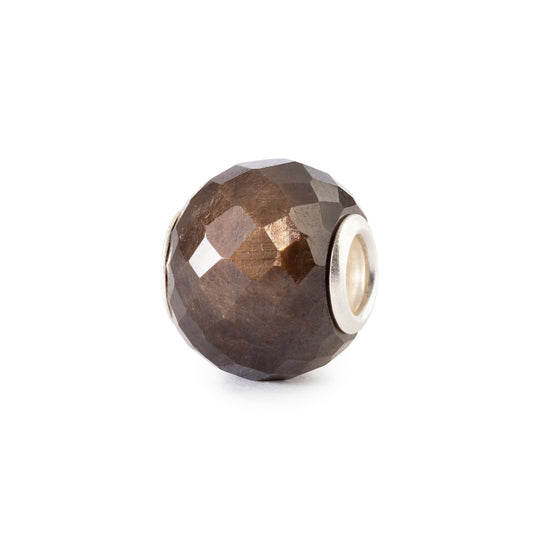 Round Brown Sapphire Facet Bead