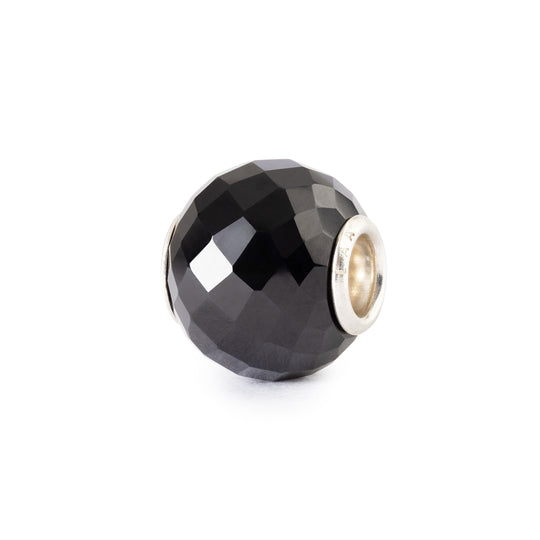 Round Black Onyx Facet Bead