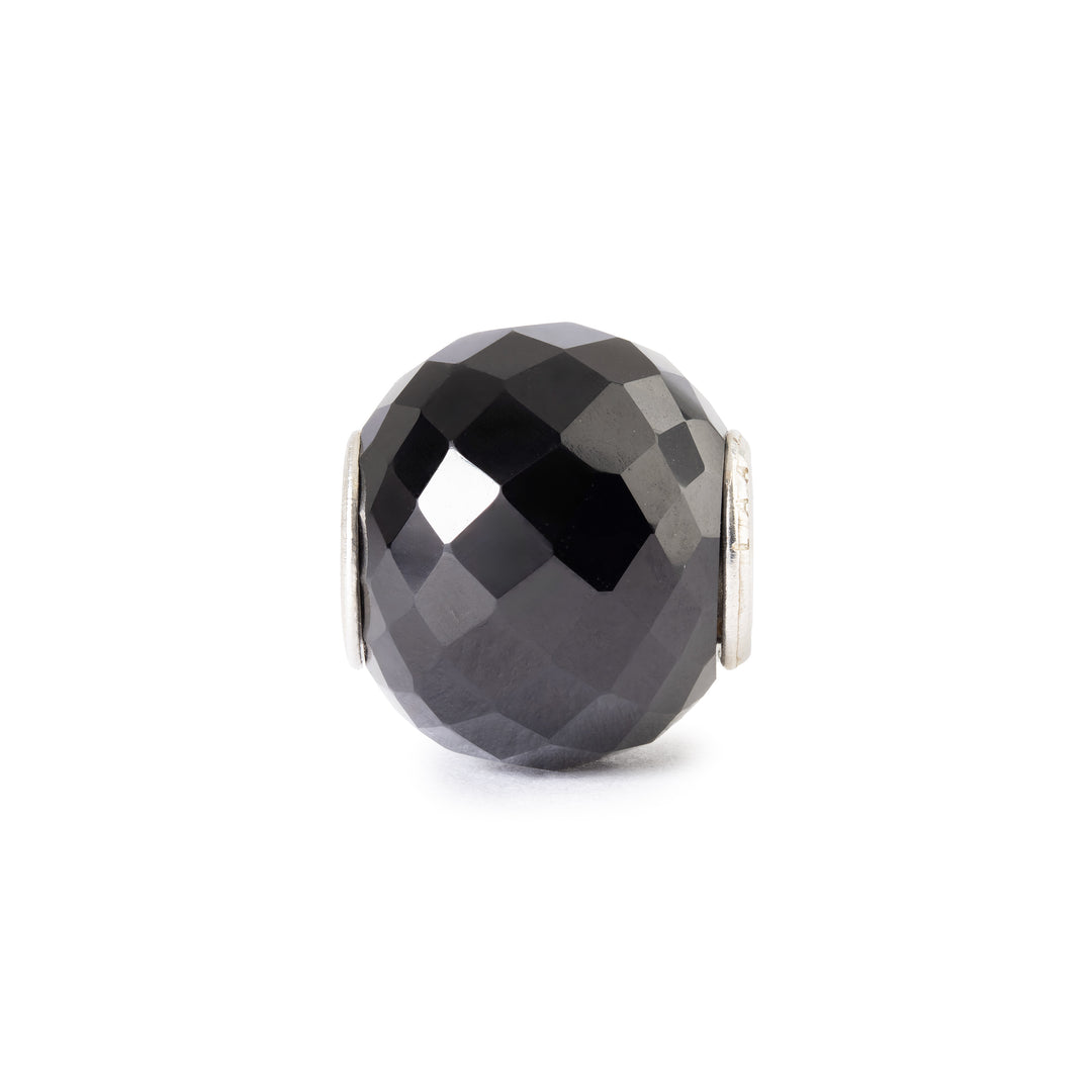 Round Black Onyx Facet Bead