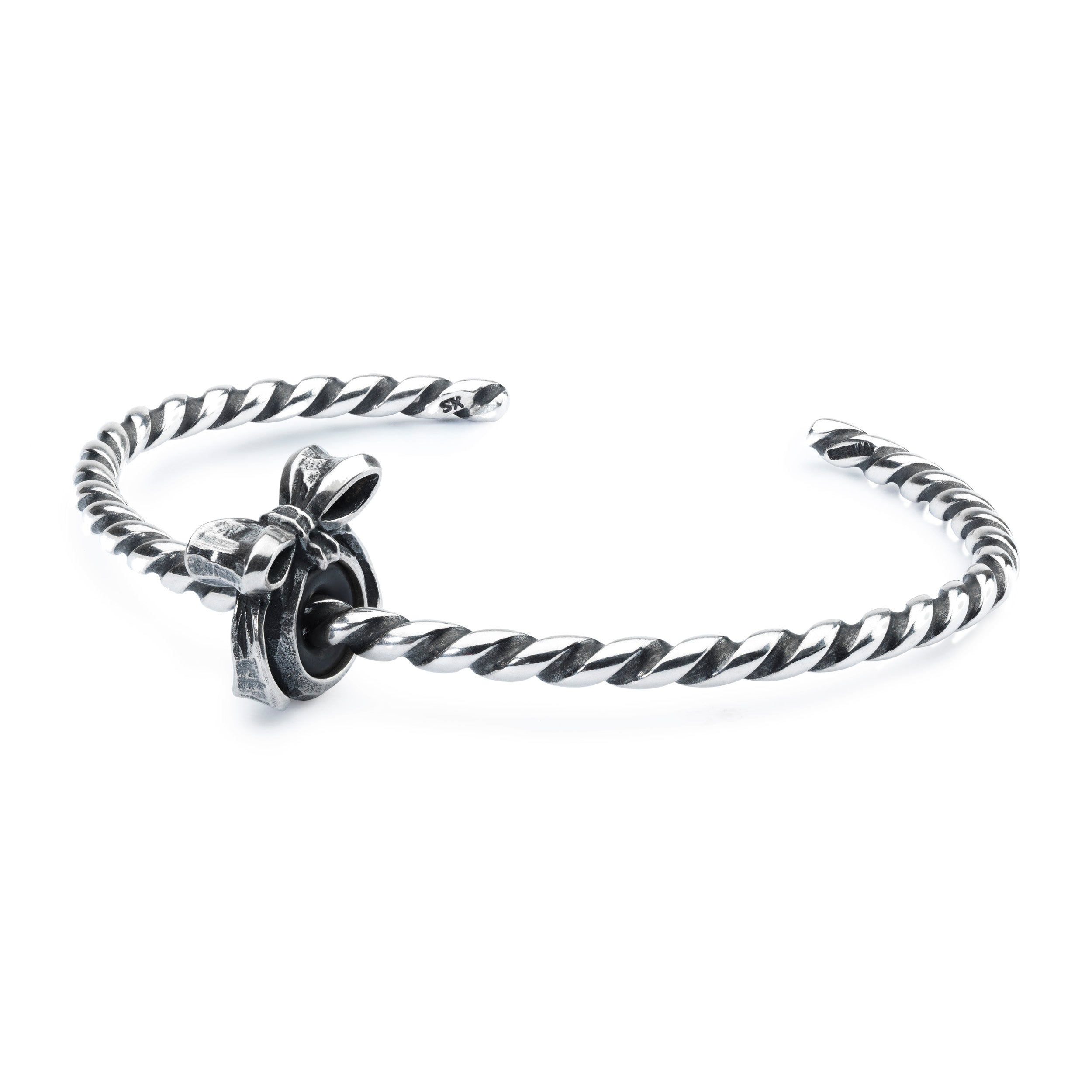 Twisted Silver Bangle – Trollbeads UK
