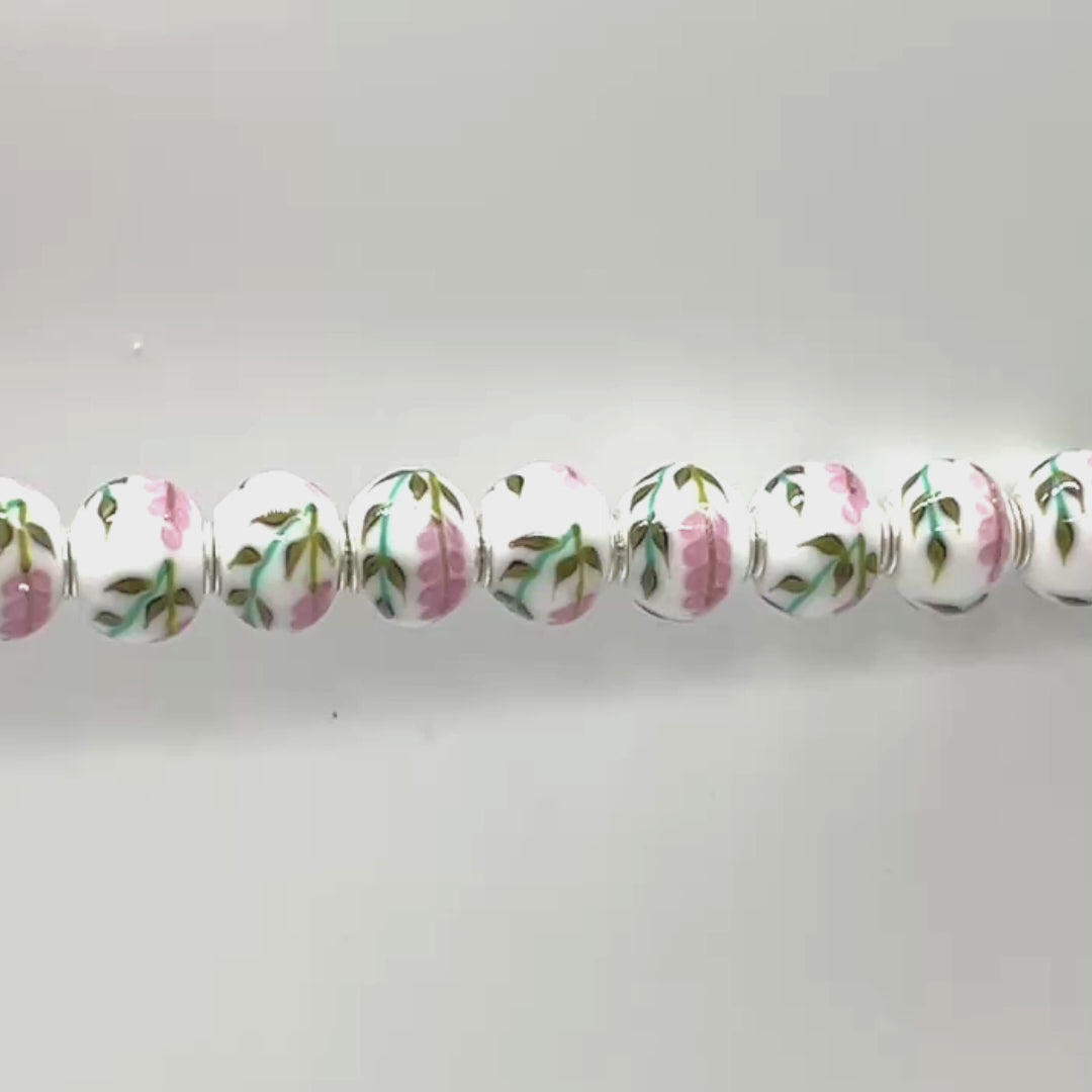 Pink Lavender Bead