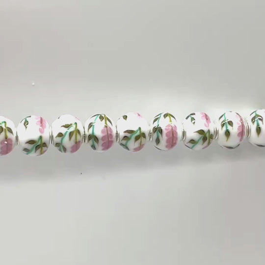 Pink Lavender Bead